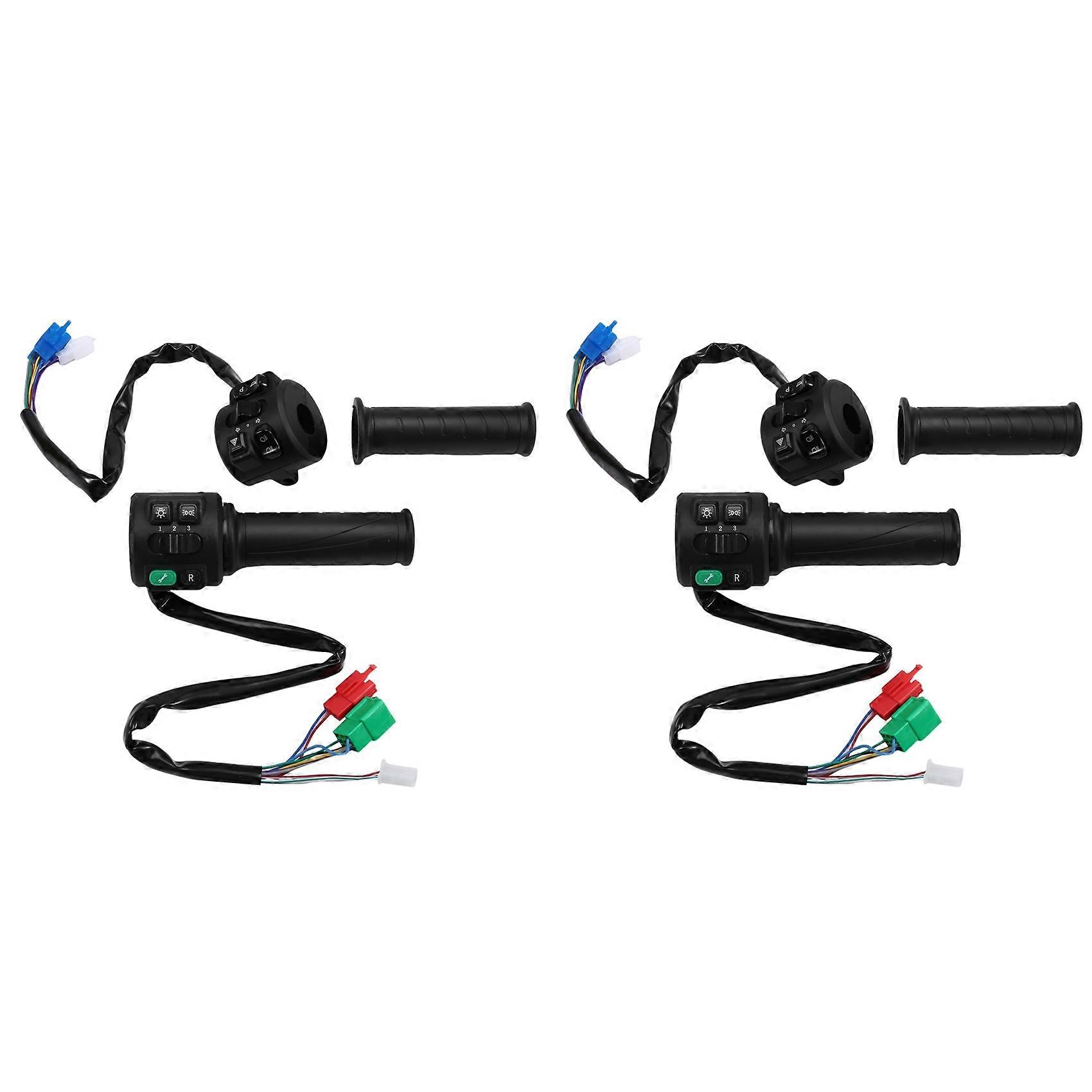 2X T08 Hall Type 48v 60v 72v with Three Speed Parking Reverse Comb Function Twist Throttle