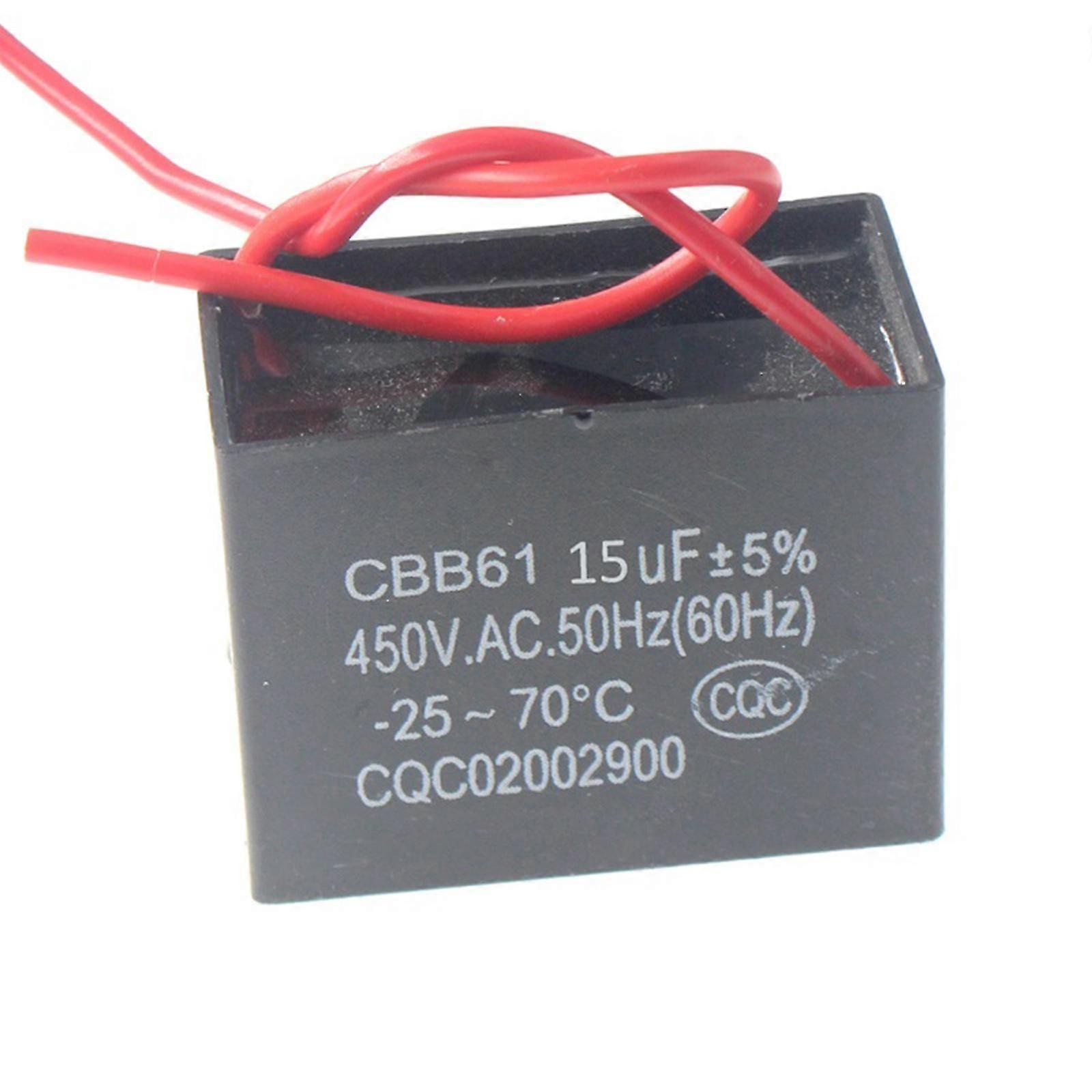 CBB61 Start Capacitor 450V 1/1.2/1.5/2/3/3.5/4/5/8/10/12/15/16/20UF Capacitor Fan Ceiling Exhaust Motor Run Capacitor