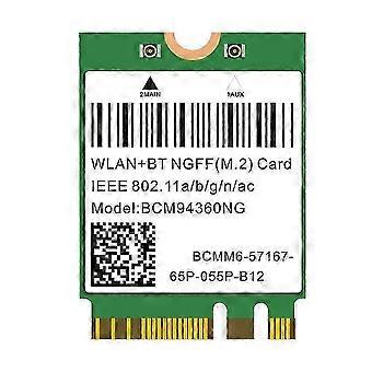 1200mbps 802.11ac Wifi Card Bcm94360ng Ngff M.2 5ghz Wlan Bluetooth 4.0 Card Dw1560 Wireless Networ