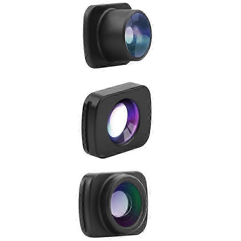 3-In-1 Wide Angle Macro Fisheye Lens Camera Kit for DJI Osmo Pocket/2 Vlog Pocket Handheld Gimbal Le