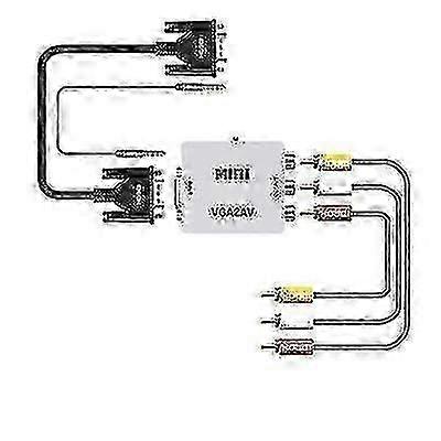 ミニVGAからAV RCAへのビデオコンバーターPCからTVへのアダプター
