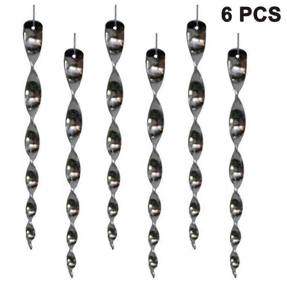 Set Of 6 Bird Control Reflective Wind Spiral For Bird Control Bird Fright And For Decora