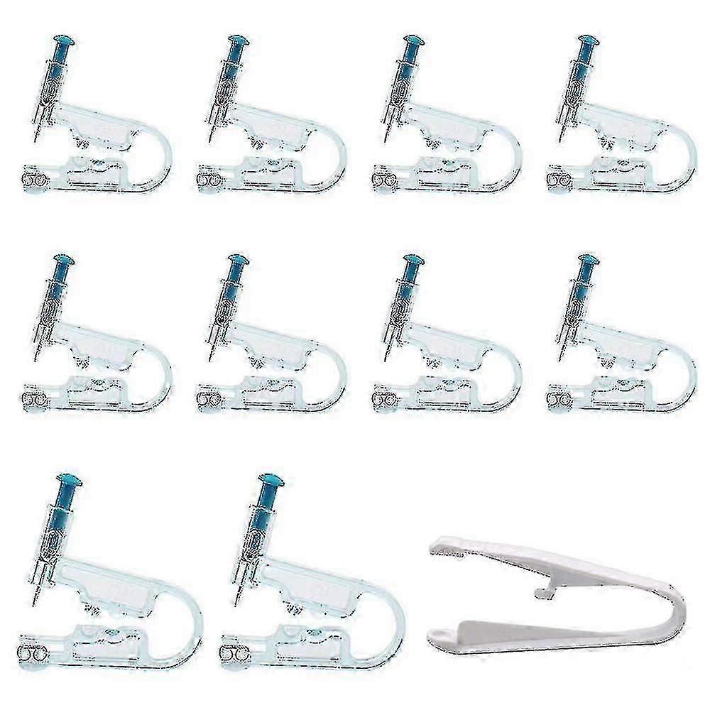 耳ピアスGun10pcs耳ピアスキットと1pcsピアスガンエイドツール使い捨て