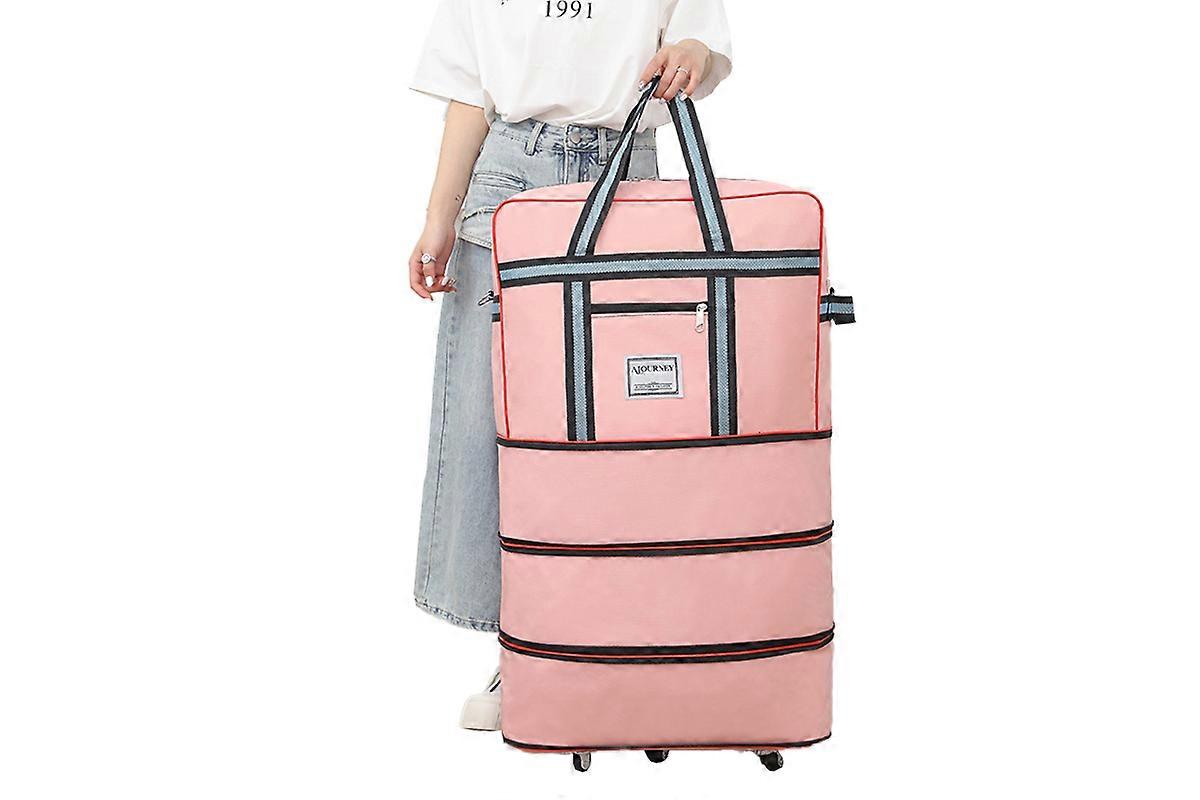 Extra Large Foldable Travel Bag Expandable Rolling Duffle