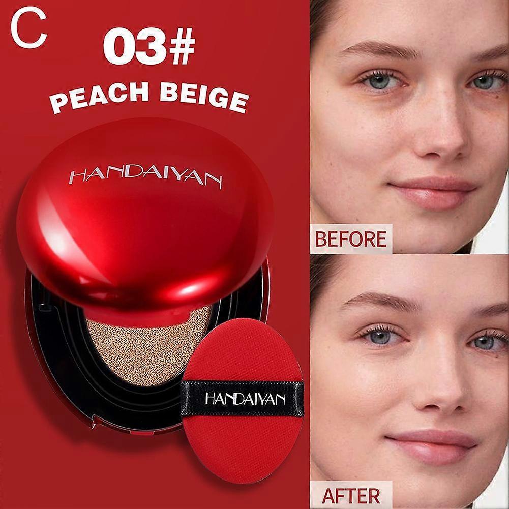 Red Cushion Foundation 6g Buildable Coverage Lightweight Liquid Formula Long Lasting Luminous Finish Moisturizing Natural Ingredients