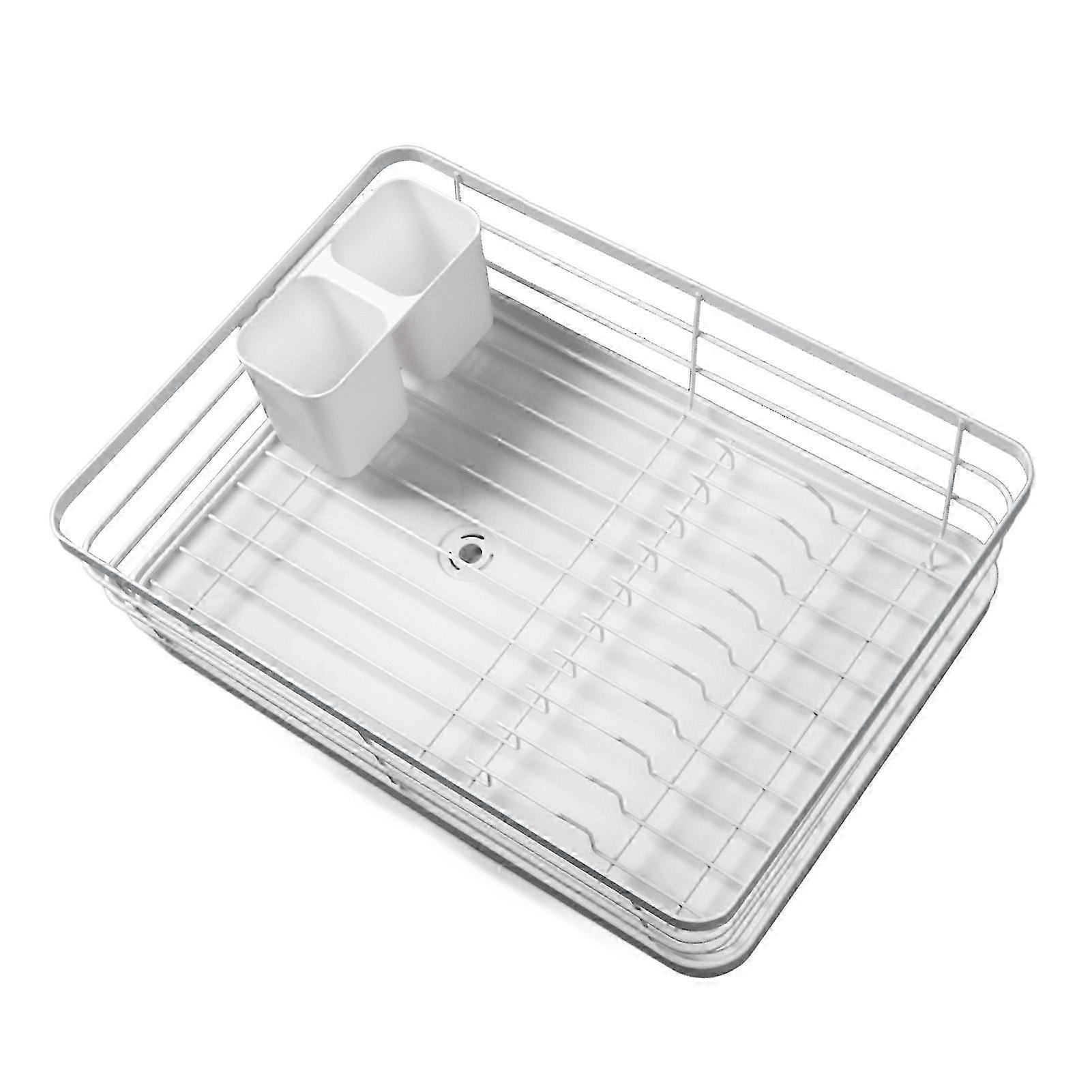 Large Capacity Dish Drying Rack - Rustproof Metal Design for Home Use