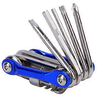 11 in 1 Multifunctional Bike Repair Tools Set with T25 Chain Cutter Cycling Equipment compatible with Mountain Bicycle