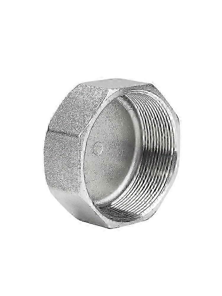 1 piece 304 stainless steel hexagonal pipe cap multilateral internal thread plug internal thread pipe plug threaded head pipe plug (304 DN25