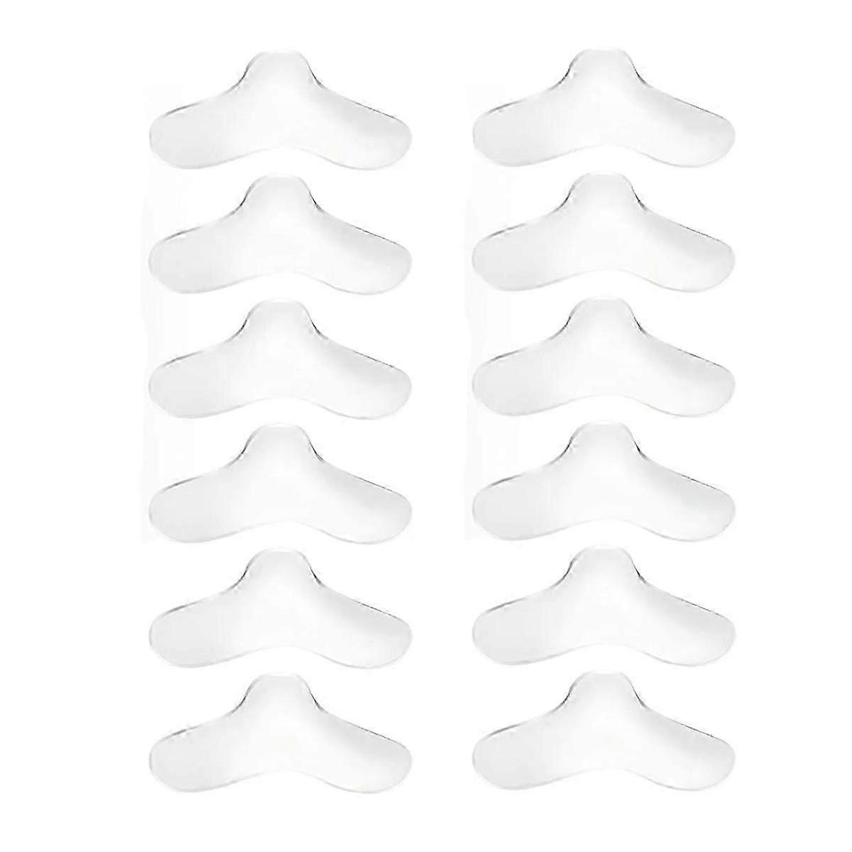 12 PCS Nasal Gel Pads Universal Nose Pads for CPAP Mask Can Be Trimmed Flexible Material Designed f