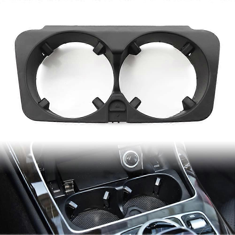 Car Center Console Water Cup Drink Bottle Holder Insert Trim Compatible with CClass W205 GLCClass W253 VClass W447 ABS