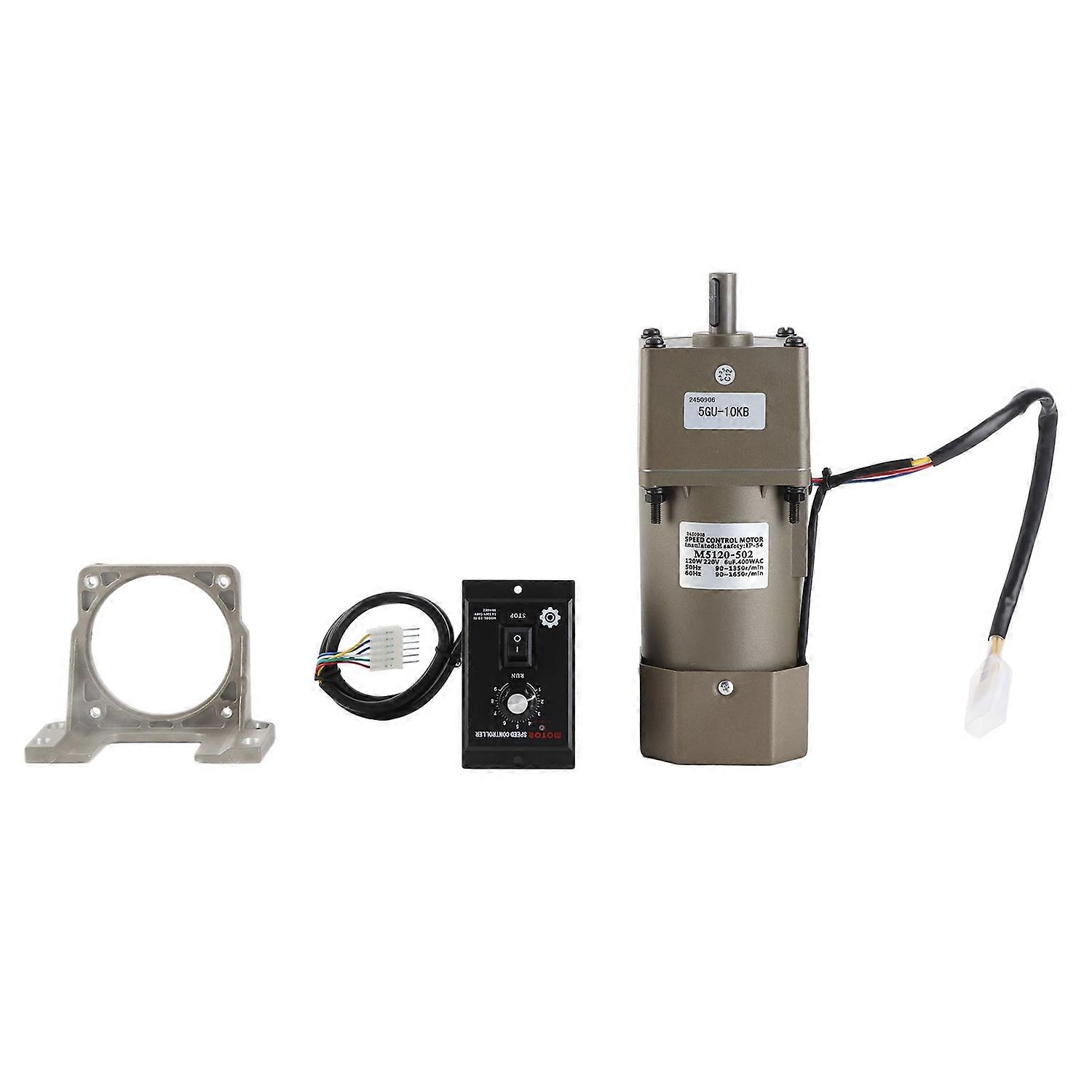 Adjustable Speed Reversible Gear Motor with Gearbox Controller Bracket(Reduction Ratio 10K)
