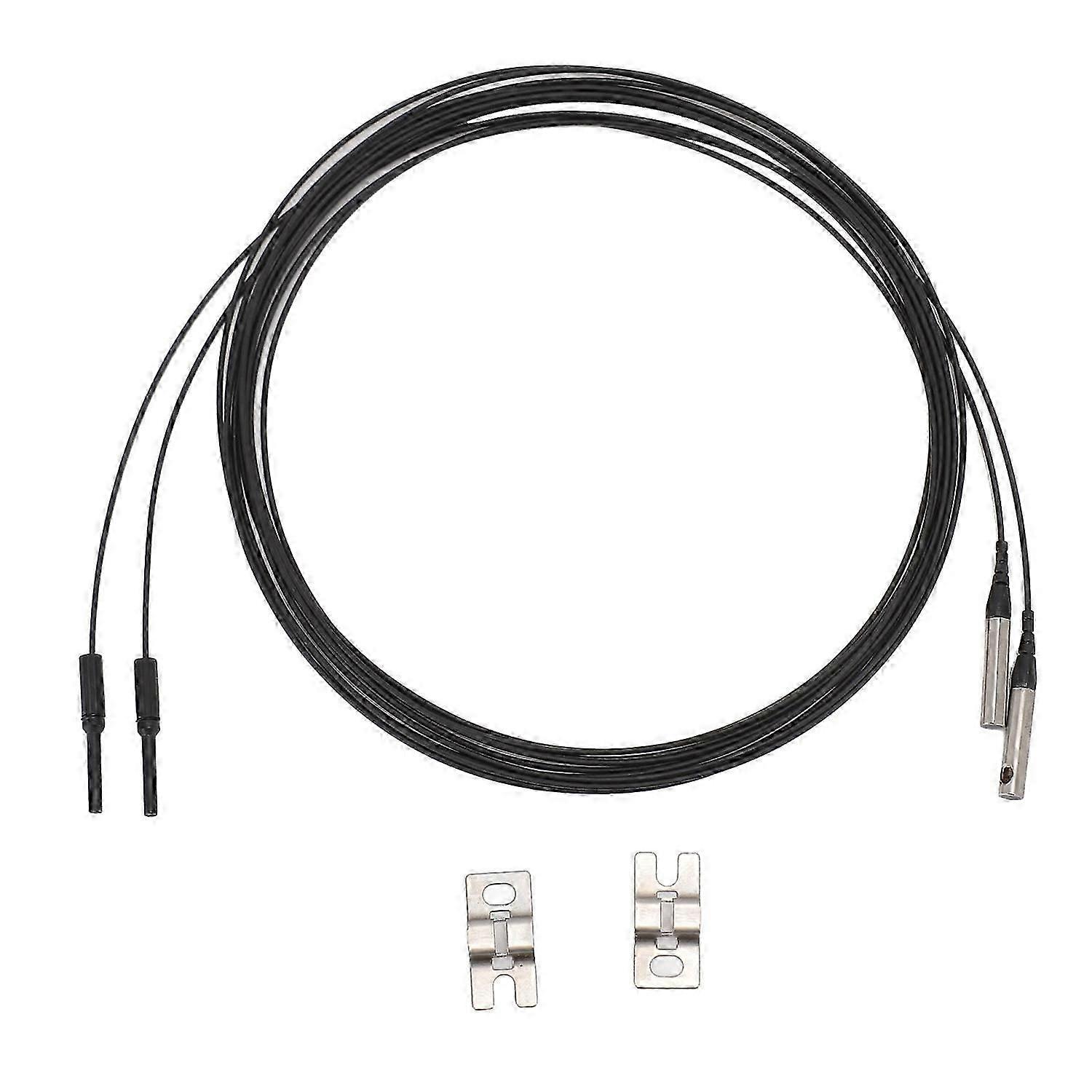 2PCS Fiber Optic Sensor Cable 0?3600mm Detection Distance Through Beam Optical Fiber Probe Sensor TP