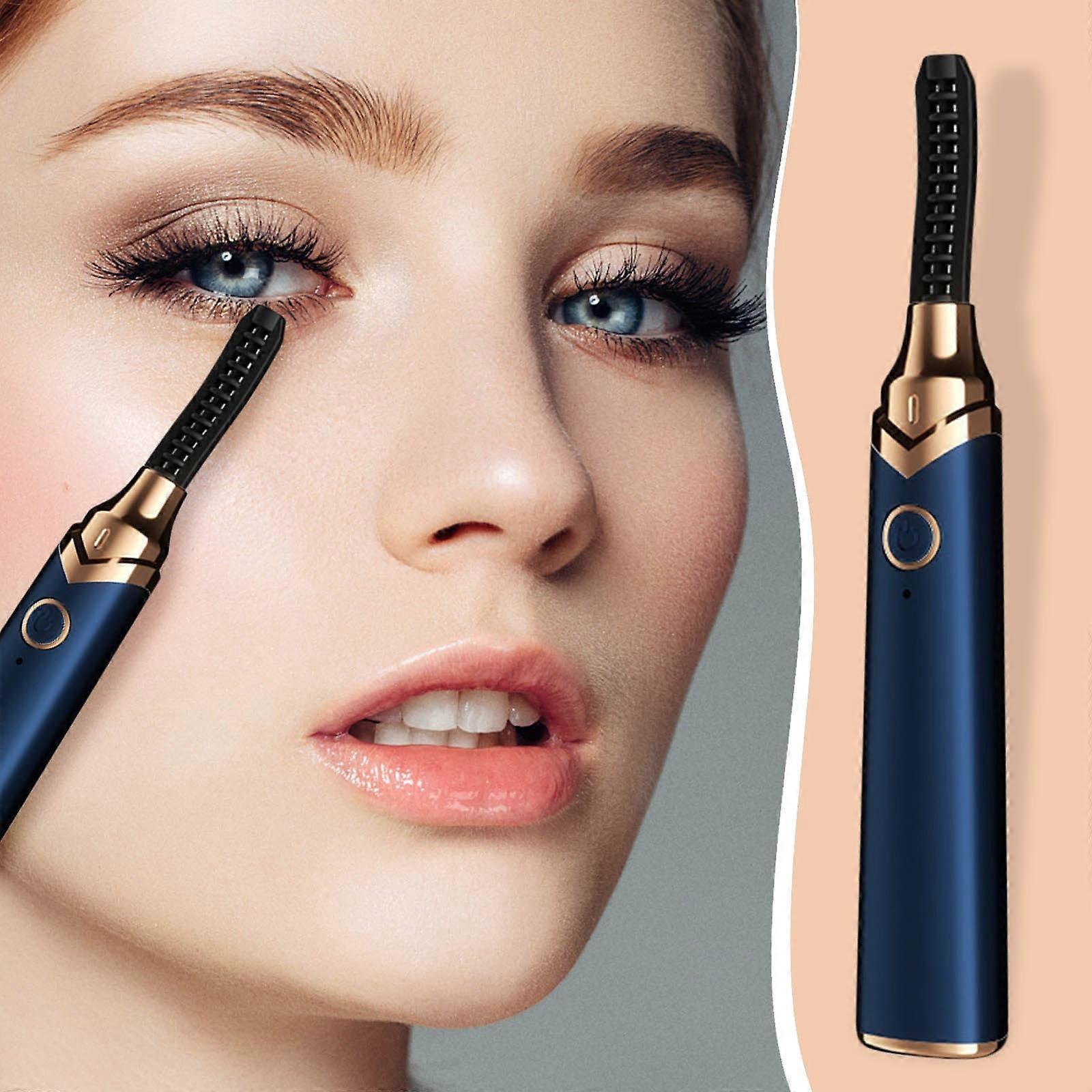 Kayannuo Heated Eyelash Curler, 10s Warm-Up, USB Charging, Temp Adjustment, compatible with refill pads
