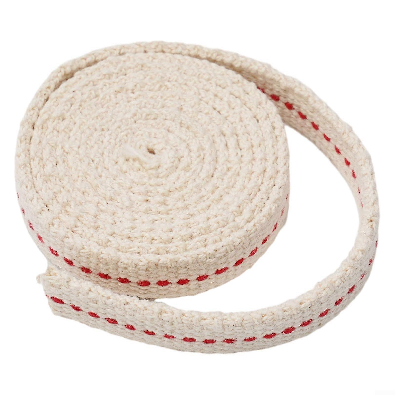 Cotton Flat 1m Kerosene Lamp Wick White 2.5cm Width Compatible With Multiple Burner Sizes Vintage Camping Accessory