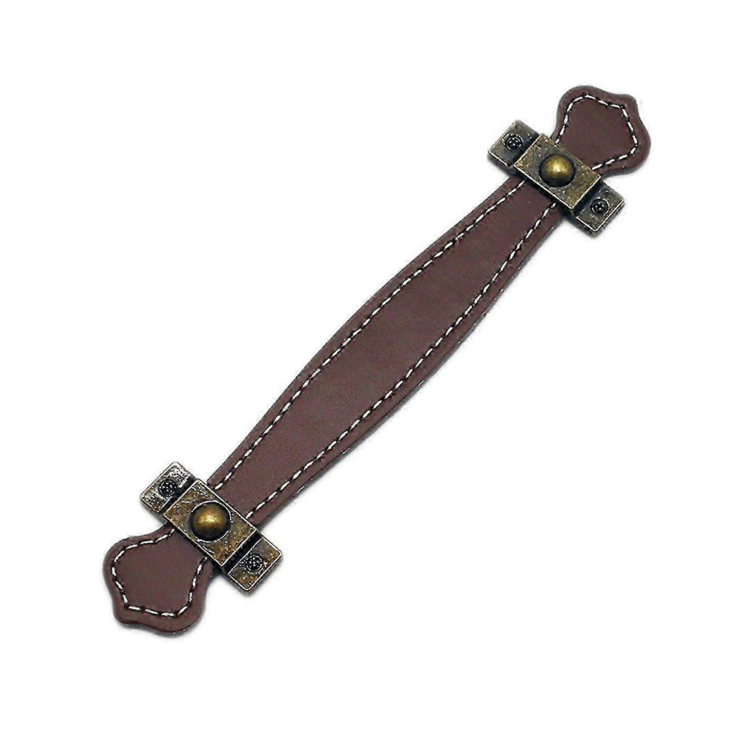 Anti-slid Handle Strap Effective Faux Leather Fine Texture Wide Application Pull Handle for Home