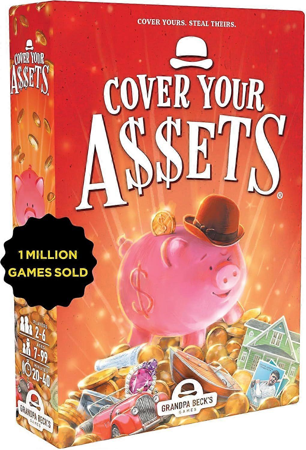 Cover Your Assets Card Game | From the Creator of The Skeleton King | Easy to Learn, Great Fun for Kids, Teens, and Adults | 2-6 Players, Suitable for
