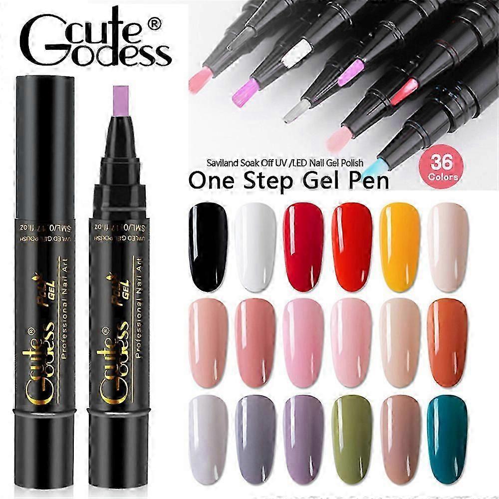 36 väriä nopea ja kätevä manikyyrikynsilakkageelikynä kynsilakkageeli
