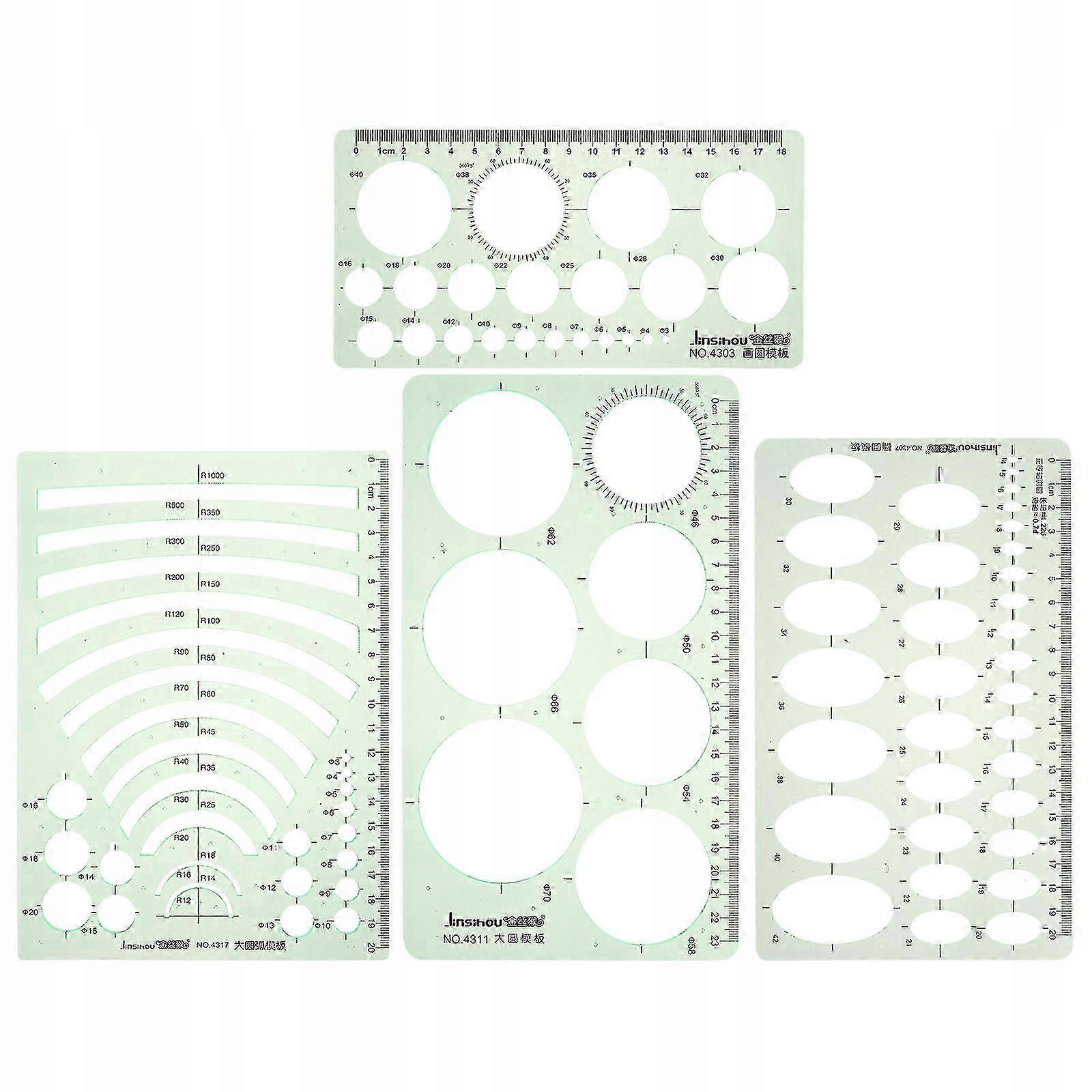 Engineering Templates Drawing Ruler Furniture Green