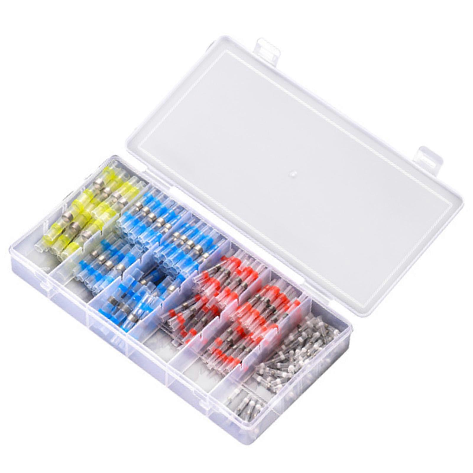 Upgrades No Pressure Solder Seal Heat Shrinkable Tubing with Glues For Secure Wire Splices 200Pcs Assorted Size Multicolor