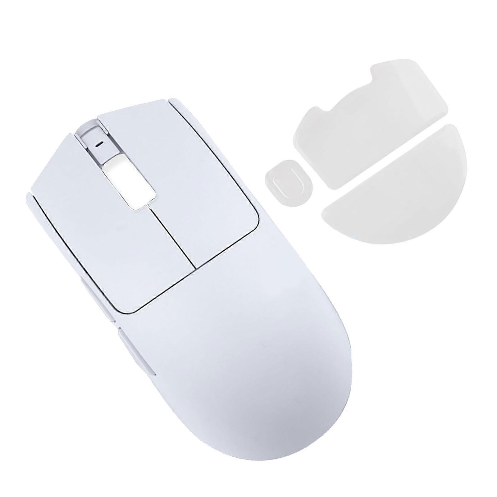 Gaming Mouse Top Cover Mouse Shell and Skates Feet Sticker For Game Mosue Extended Life and Protections  White
