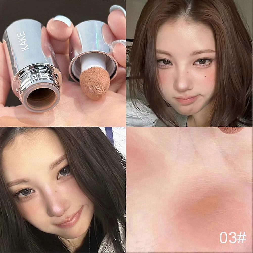 2-in-1 nestemäinen puuteriposkipuna, poskipuna, huulipuna, korealainen luonnollinen, matala mattapintainen puuteriposkipuna naisille