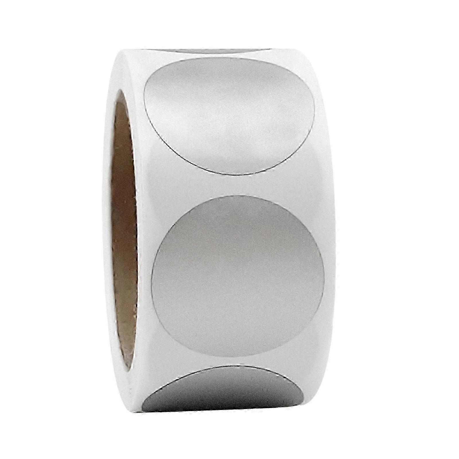 300 Pcs/Roll Self-Adhesive Scratch Labels Round Scratch Sticker 2.5cm Scratch Cards Scratch Offs Sticker for Party