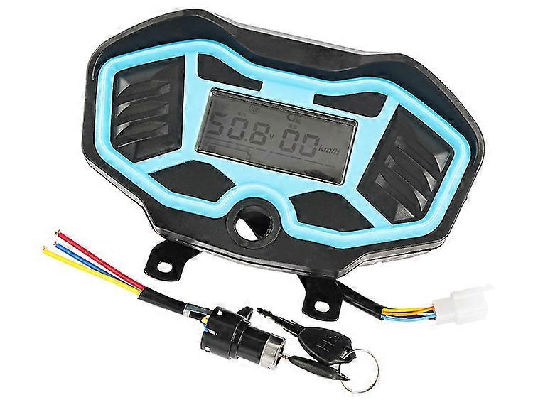 High Visibility LCD Display Panel Real Time Speed Tracking PC Instrument Cluster For 48V 60V 72V Electric Tricycles Multicolor