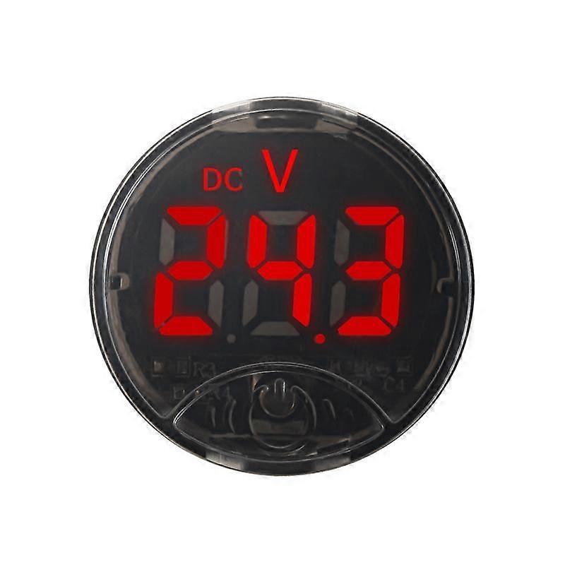 LED Digital Display Voltage Meter Red DC 7-120V
