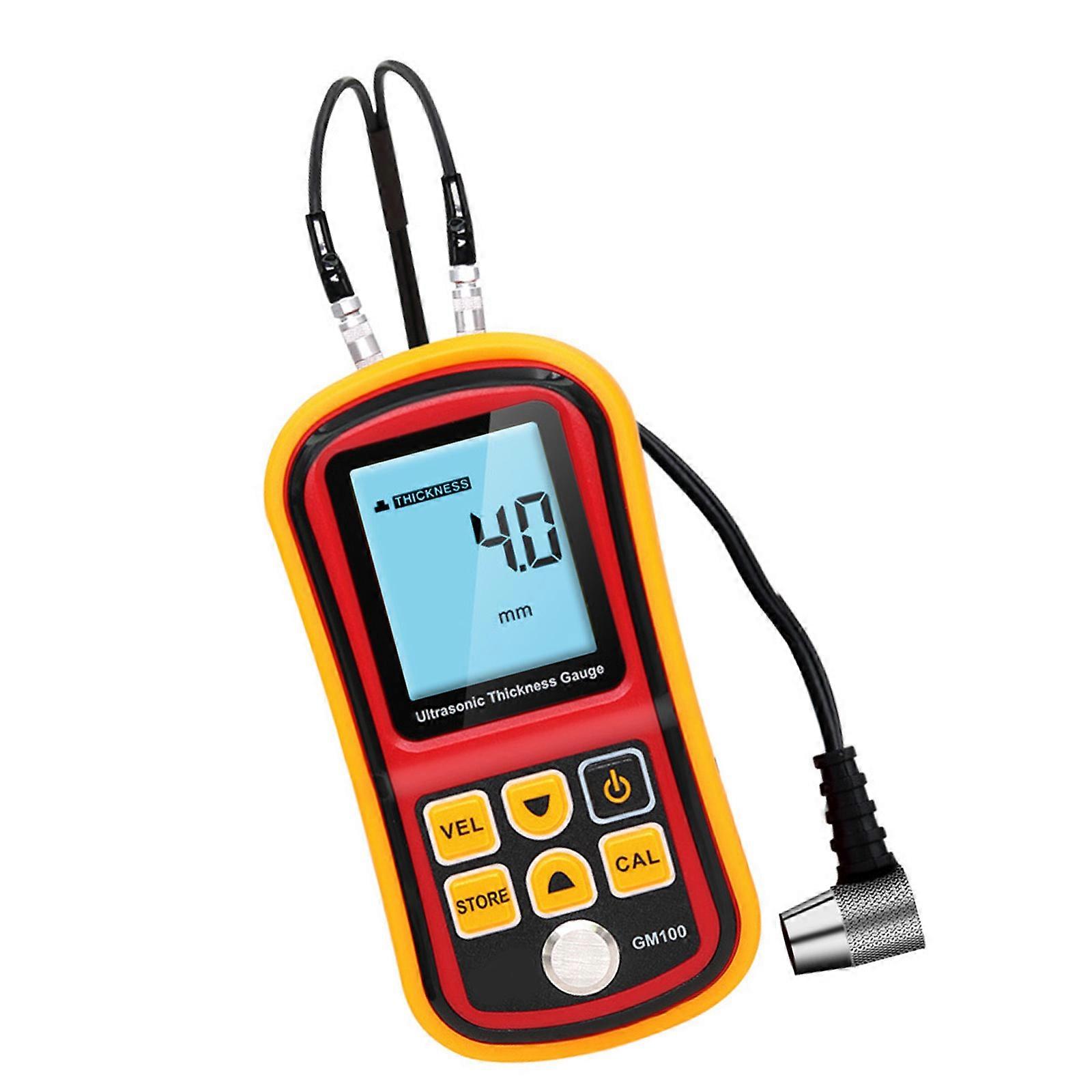 Functional Ultrasonic Thickness Gauges Probe Thickness Testing Tool Suitable for Manufacturing and Aerospaces Industry Multicolor