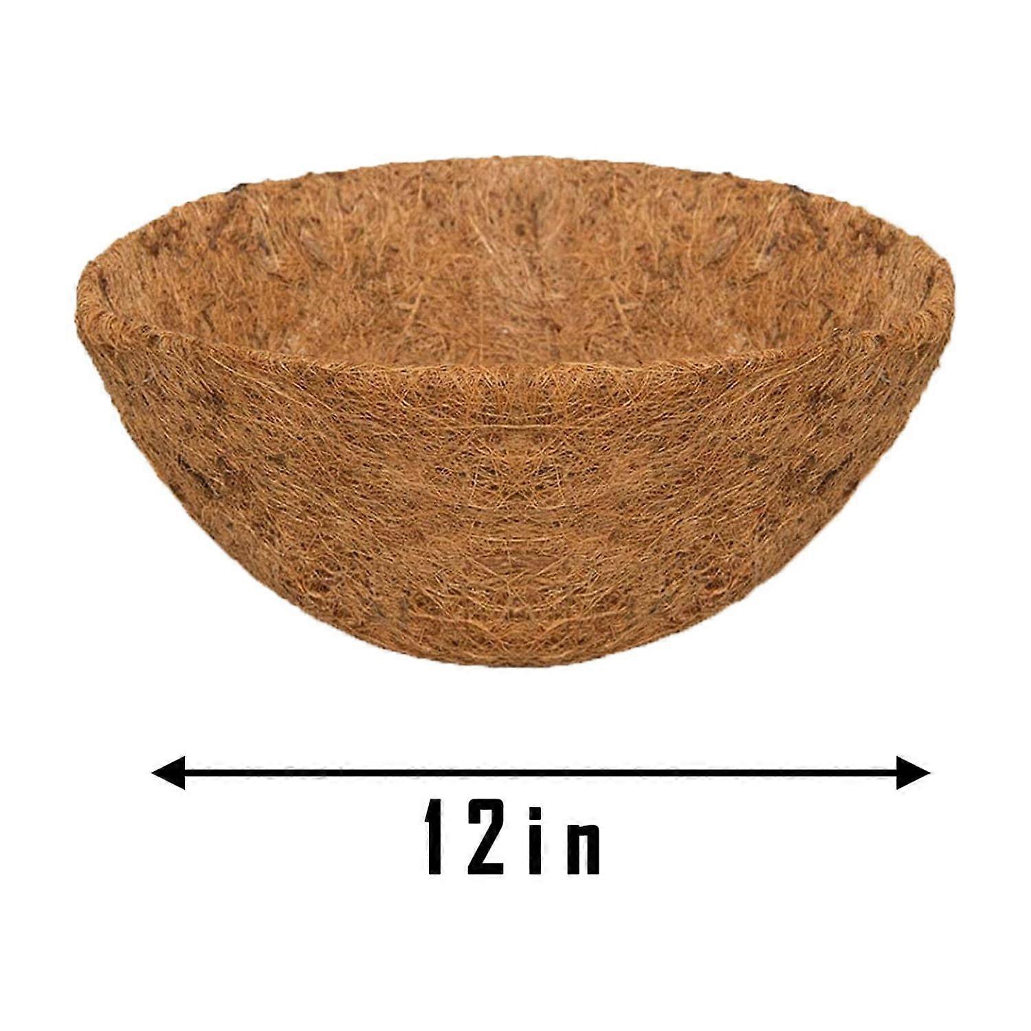 YiFudd Hanging Basket Coconuts Fiber Planter Inserts Replacement Liner For Flower Pot