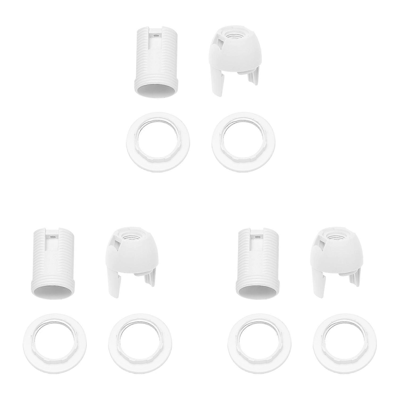 3X Plastic Shell Screw Type E14 Bulb Light Lamp Holder Socket AC 250V 2A