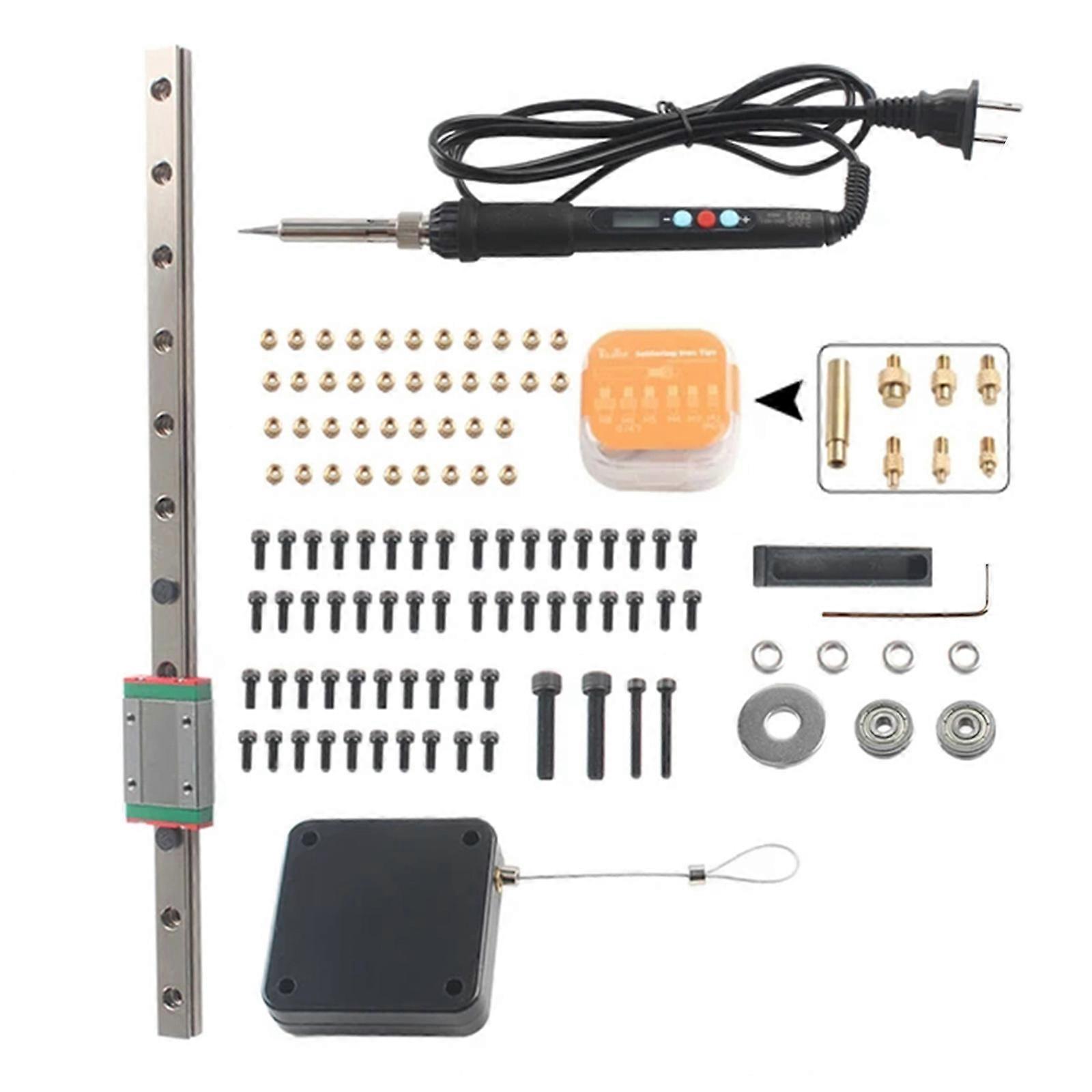 Heat Set Brass Insert Nut Soldering Iron Tip for 3D Printer Part Plastic Soldering Hot Melt Insert Nut 3D Printer Tool Multicolor