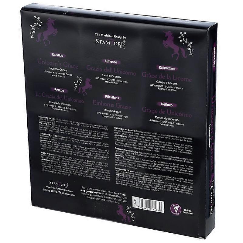 Stamford Backflow Incense Cones - Unicorns Grace 12 Pack