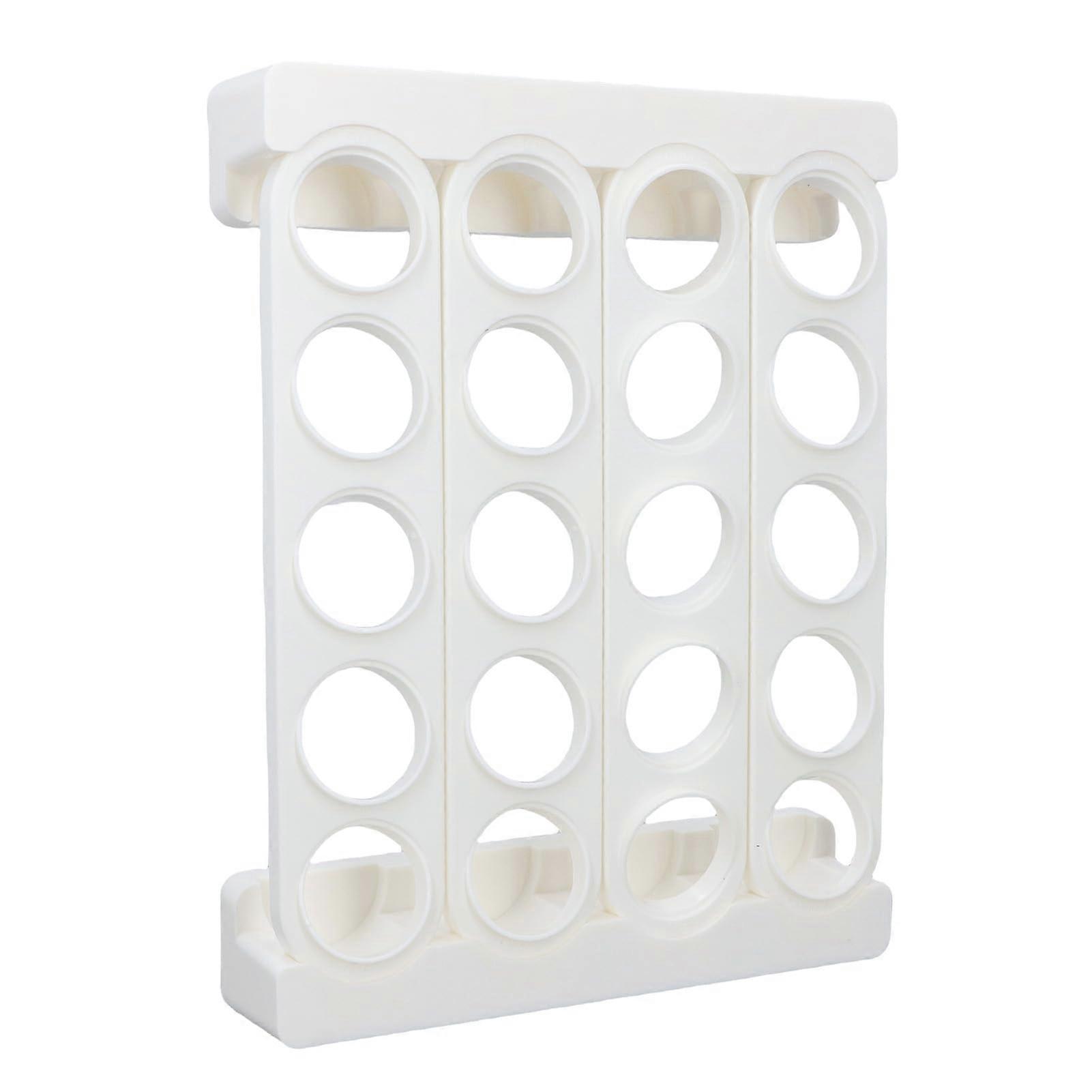 Wall Mounted Coffee Pod Holder SpaceSaving 20 Pod Capsule Organizer for Kitchen or Office White