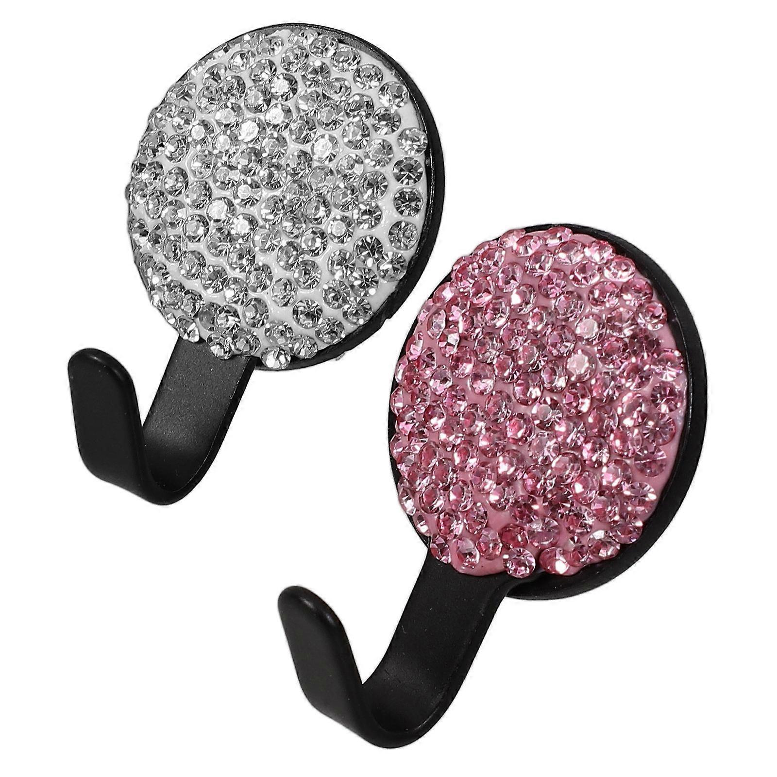 Car Seat Back Hooks 2Pcs Stylish Design Vehicle Accessories For Car Interior Use Assorted Color Organizing