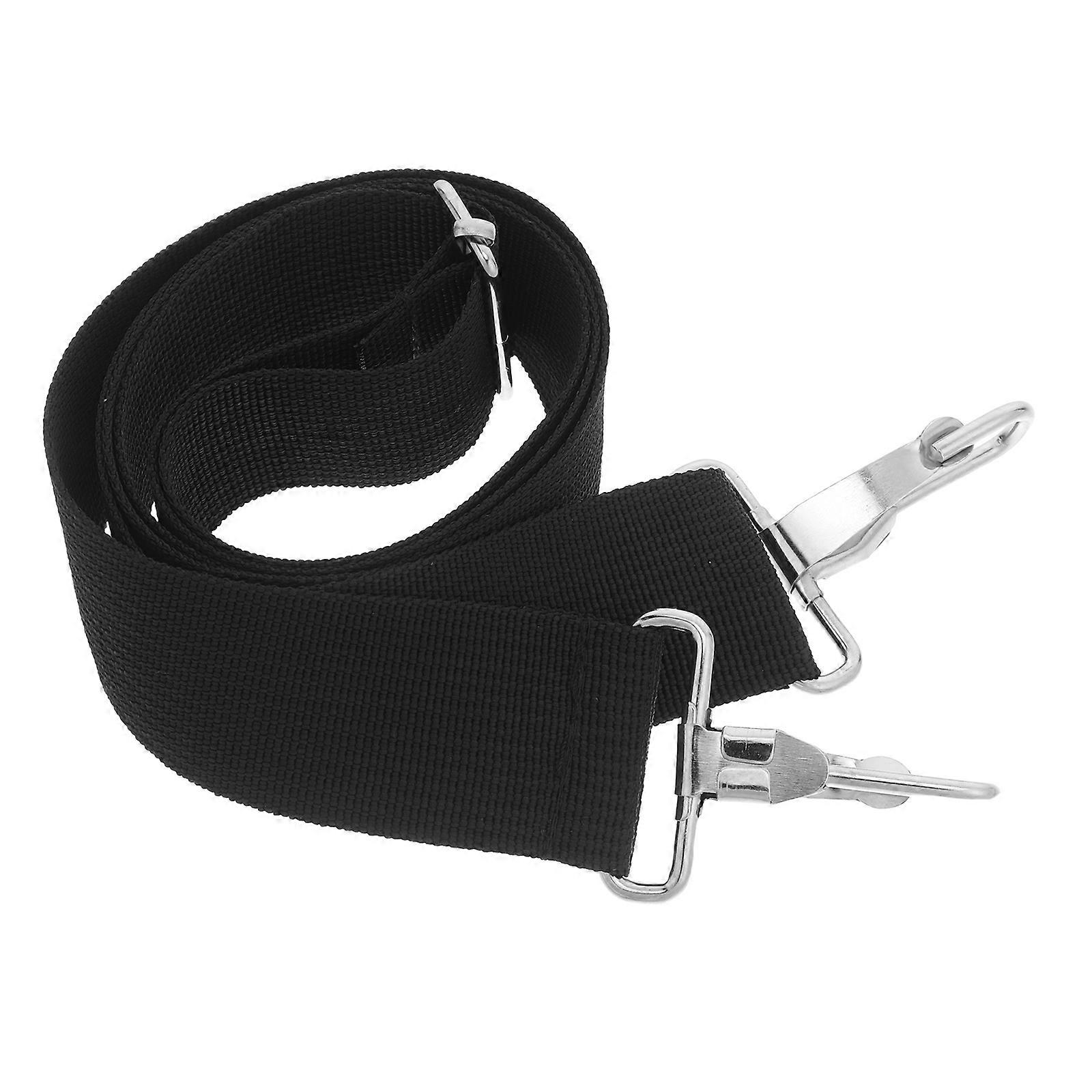 Adjustable Snare Drum Sling Strap Black Nylon Shoulder Strap for Marching