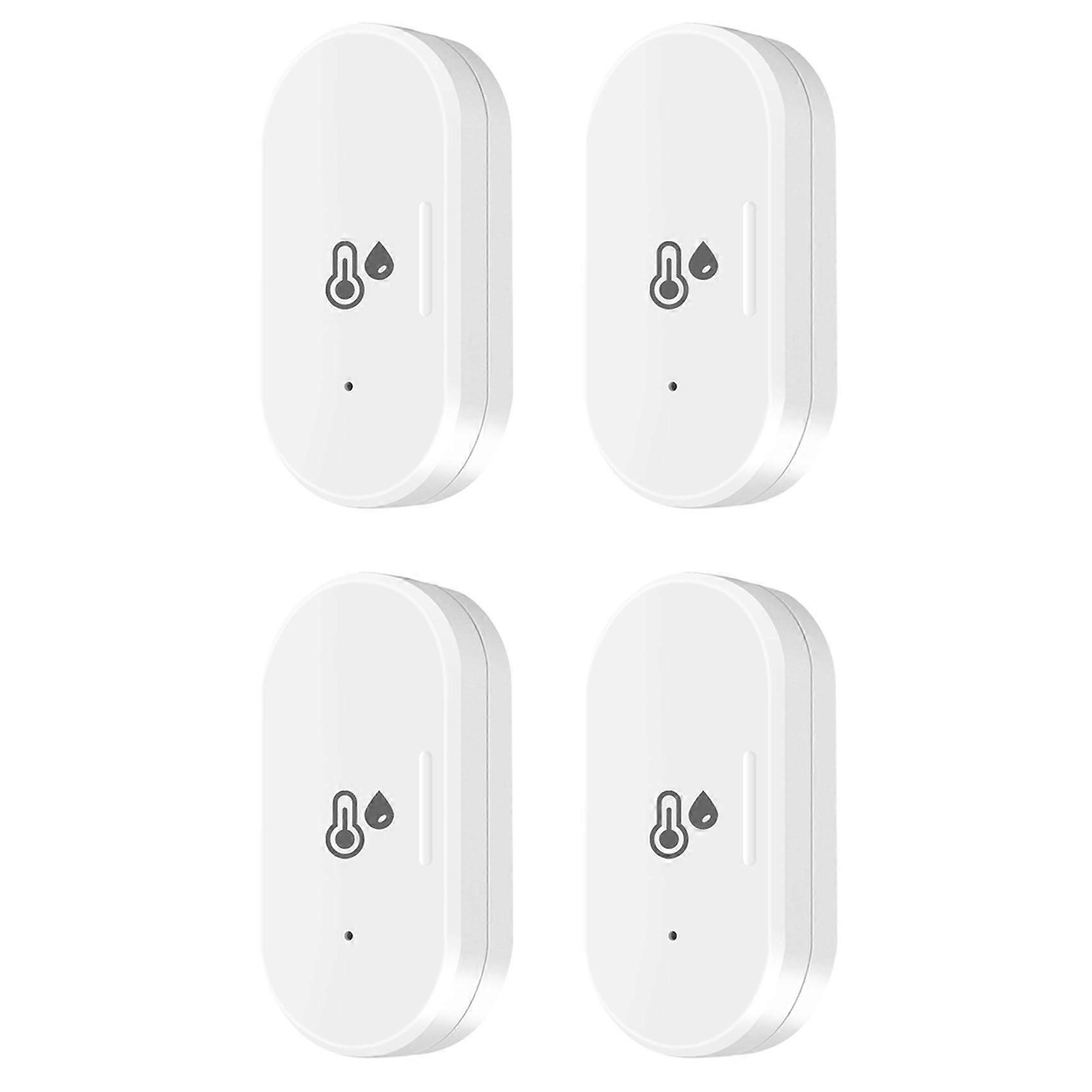 4X Tuya ZigBee Smart Temperature & Humidity Sensor, Mini Temperature Humi