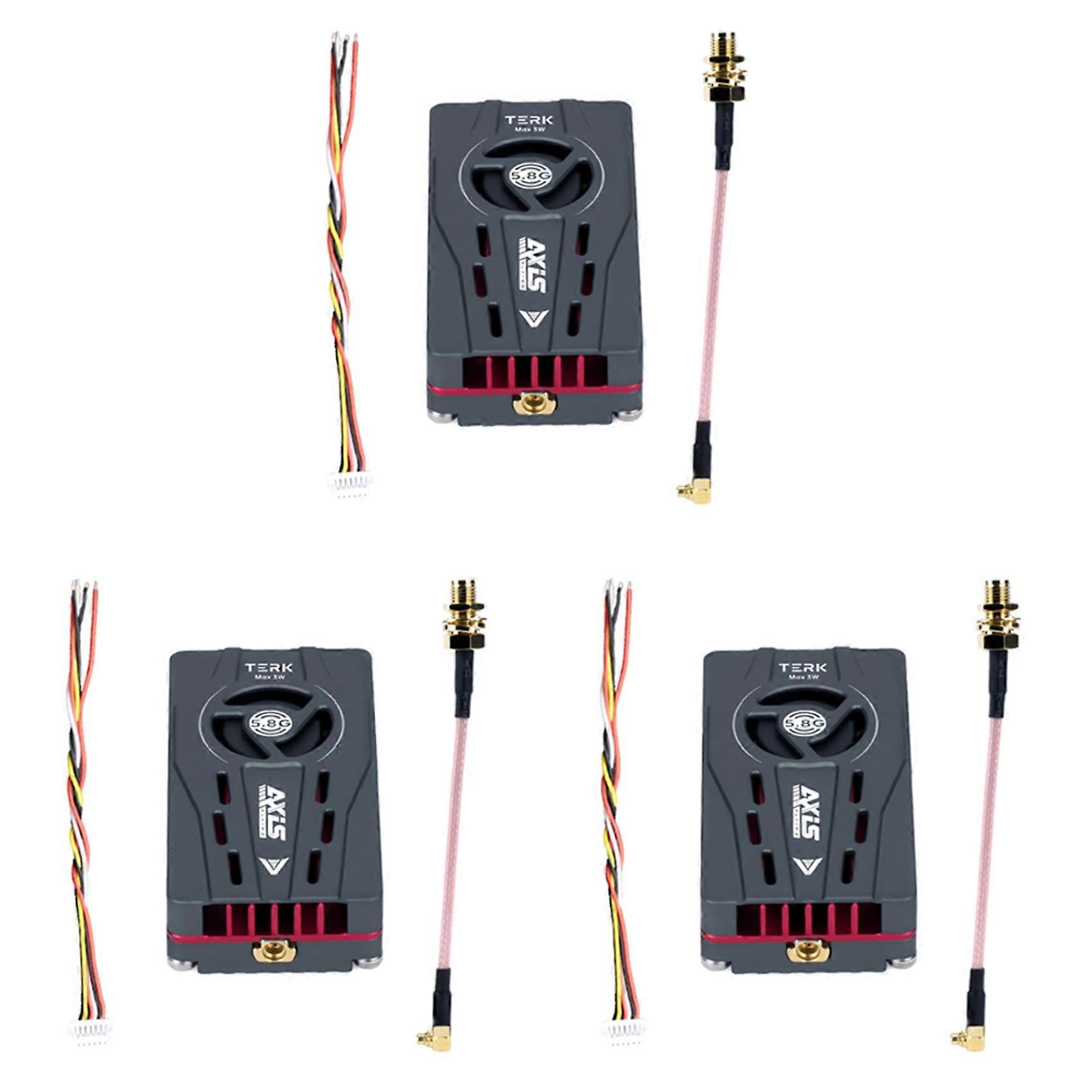 3X for Axisflying TERK Max 5.8G 3W VTX Analog FPV Video Transmitter for FPV Freestyle RC Long Range Drone