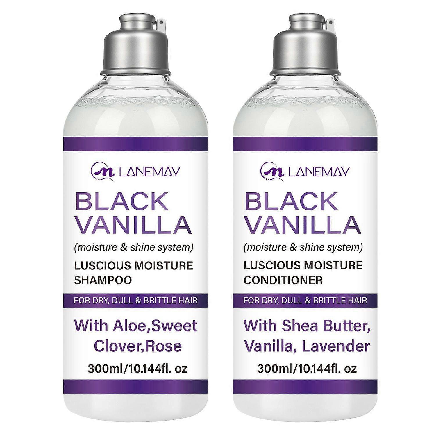 unbrand Ensemble de shampooing et d’après-shampooing sans sulfate pour cheveux naturels secs et abîm