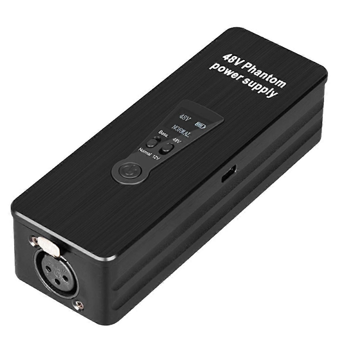 Phantom Power Supply 48V Microphone Amplifier Rechargeable