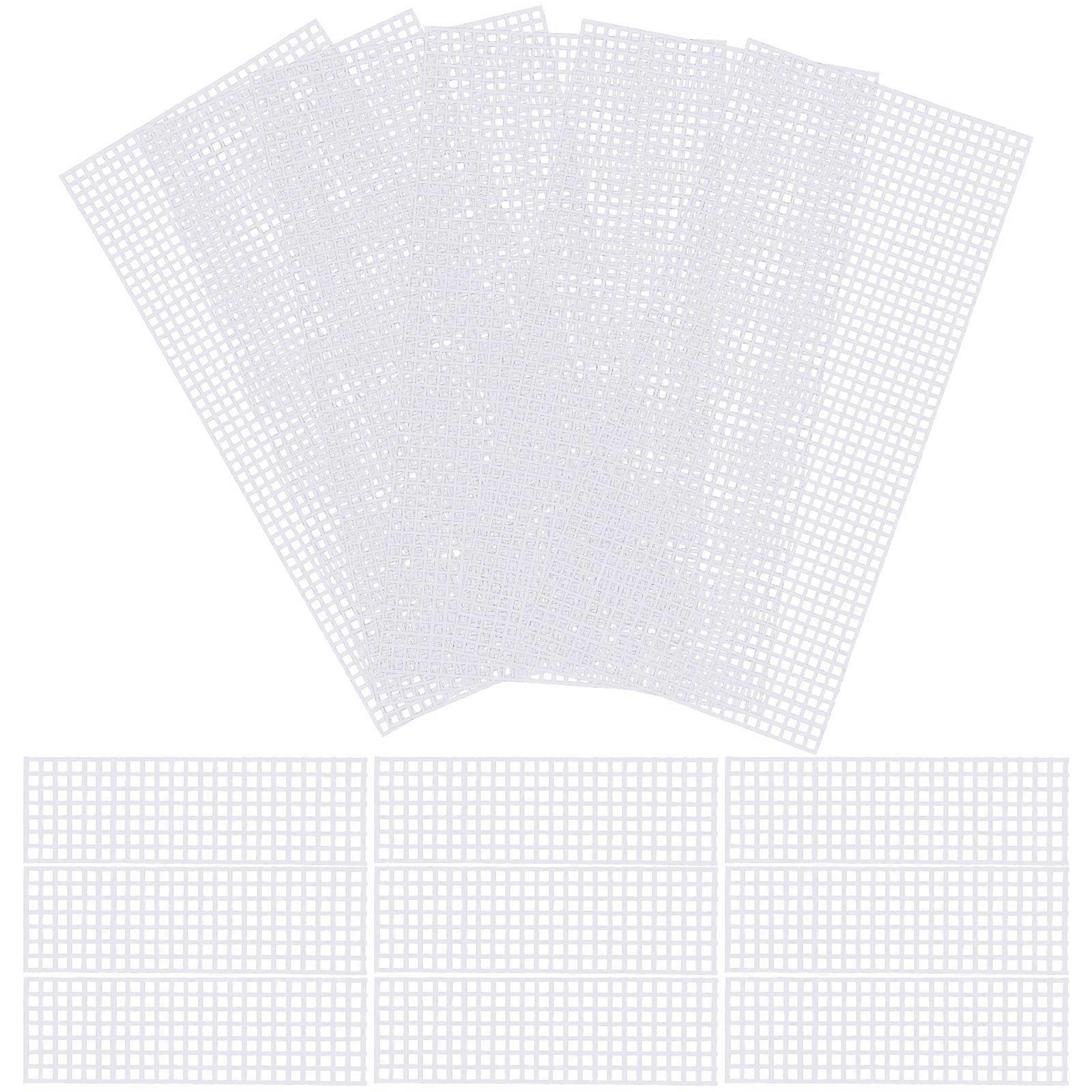 10pcs Plastic Mesh Sheets DIY Bag Mesh Sheets DIY Knitting Bag Material
