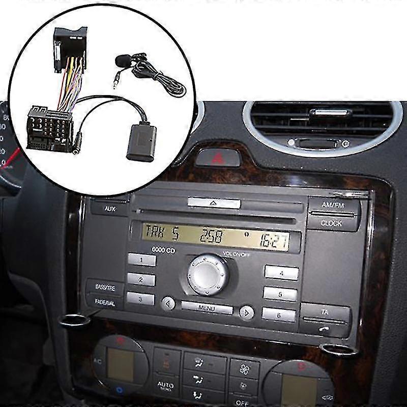 Adaptateur sans fil pour voiture avec microphone pour Ford 6000 CD pour les appels téléphoniques