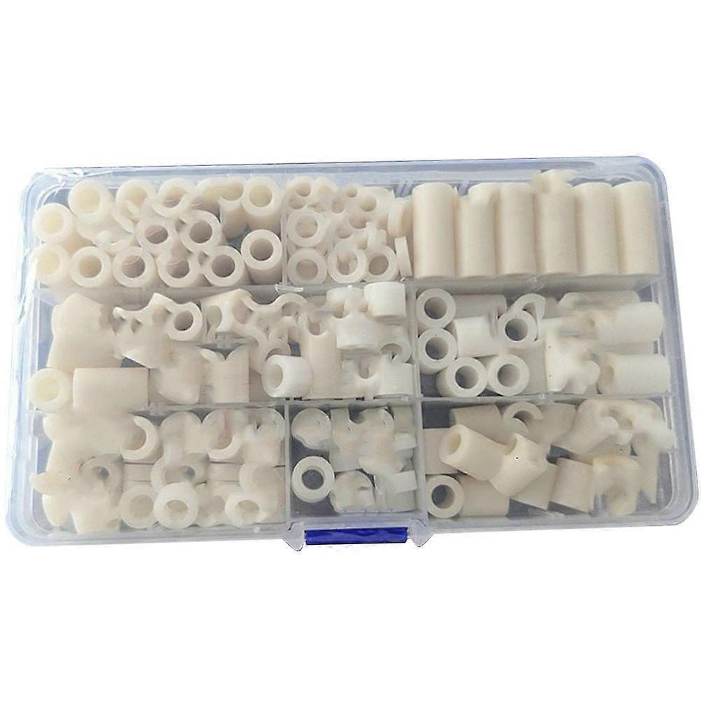 90/150/345/360Pcs Boxed Straight Tube M6 M8 Double Pass Nylon Isolation Column