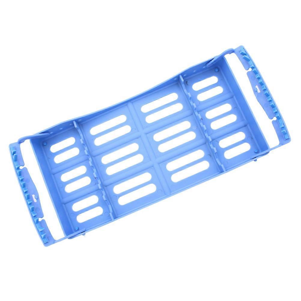 Tray Sterilization Box for Storage 1Pcs Blue Plastic Rack