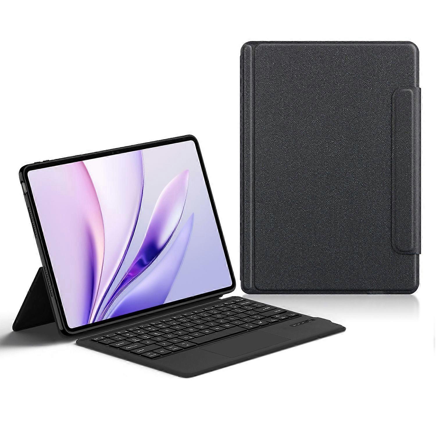 For Honor MagicPad3 Leather Case + Touchpad Bluetooth Keyboard with Backlit