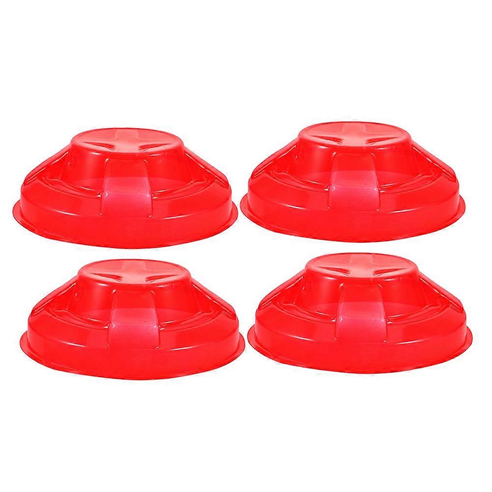 Plastic Fire Alarm Protector Detector Cover for 4Pcs Red Guards
