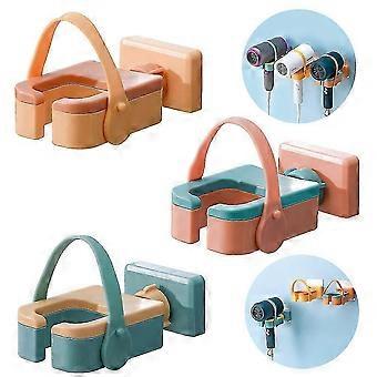 3pcs Hair Dryer Holders Hair Dryer Stand Hole-free Blow Dryer Holder Hair Blow Dryer Rack