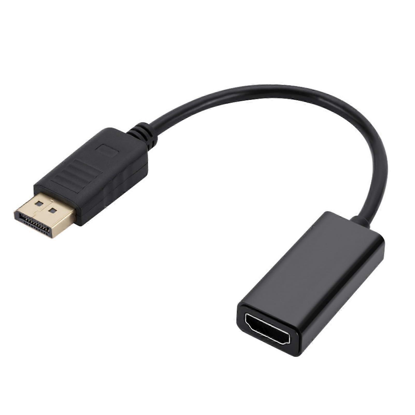 DP to HDMI Adapter Cable 1080P Video Output for Laptop Desktop Gaming Console DisplayPort Female