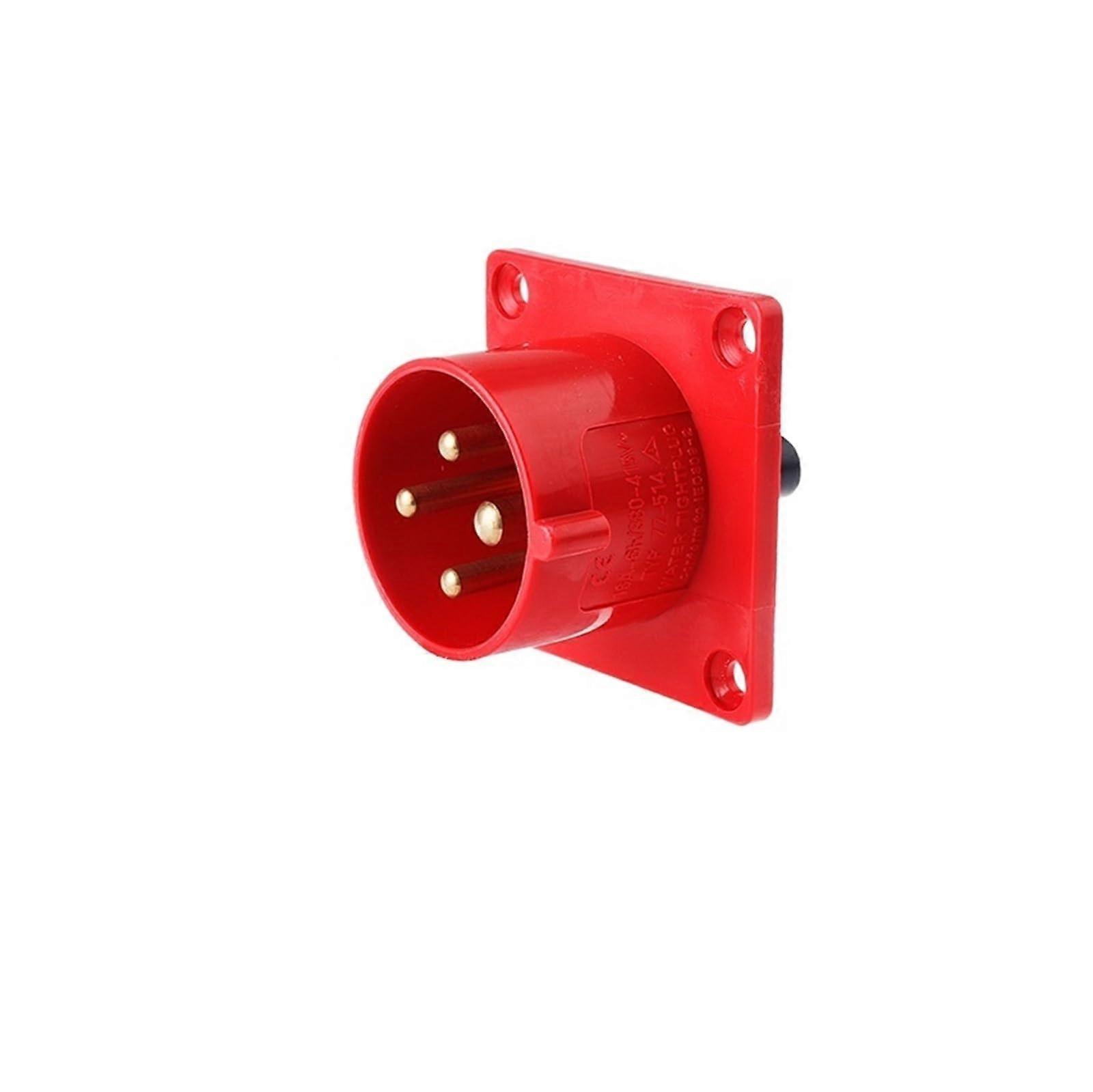 Waterproof Industrial Plug and Socket Connector 16A/32A Male Female 3 Core 4 Core 5 Hole Reverse Plug Concealed Installation