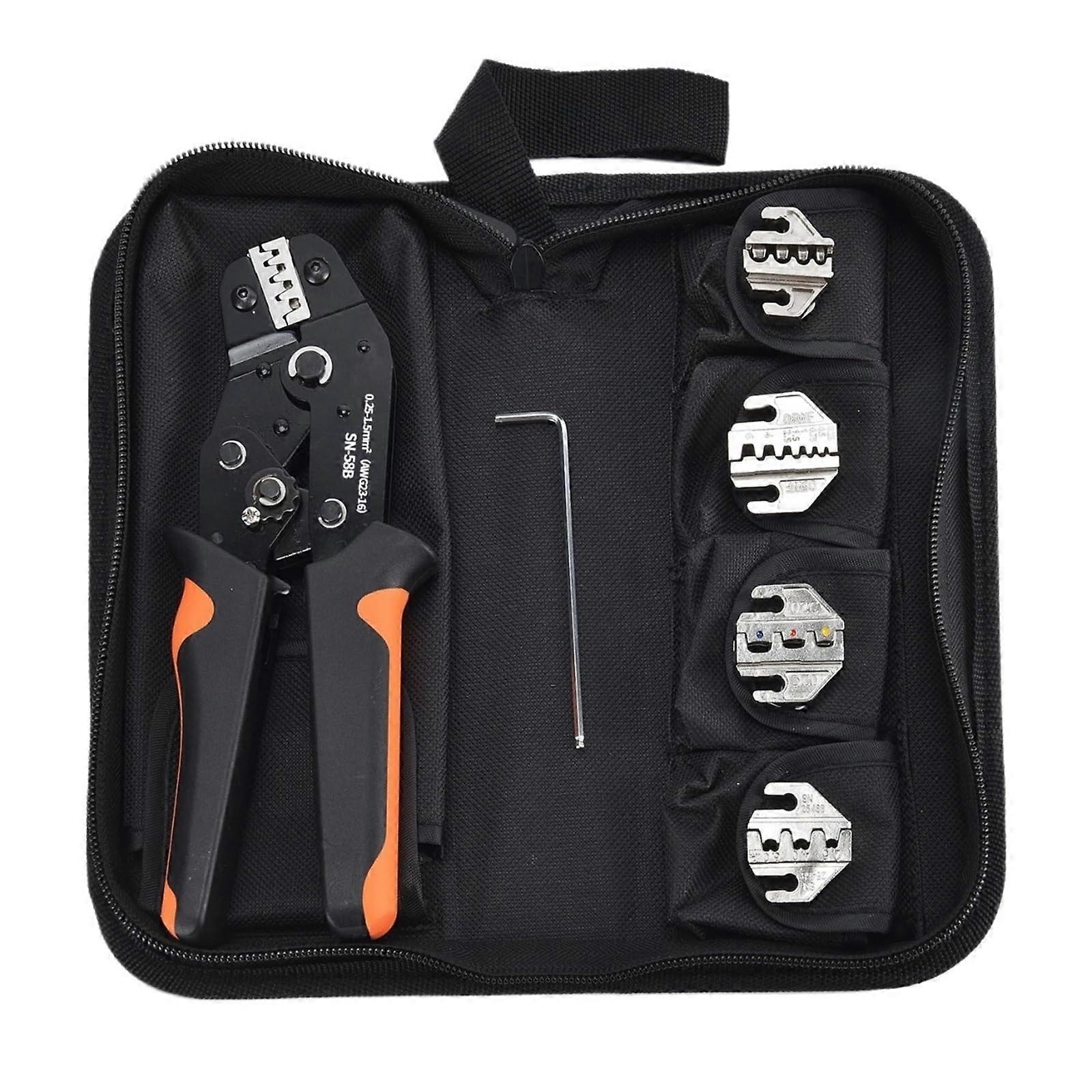 SN58B Ratcheting Crimping Tool Kit Quick Jaw Replacement for Insulated and Photovoltaic Terminals